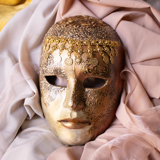 Maschera Veneziana "Principessa d'Oro"
