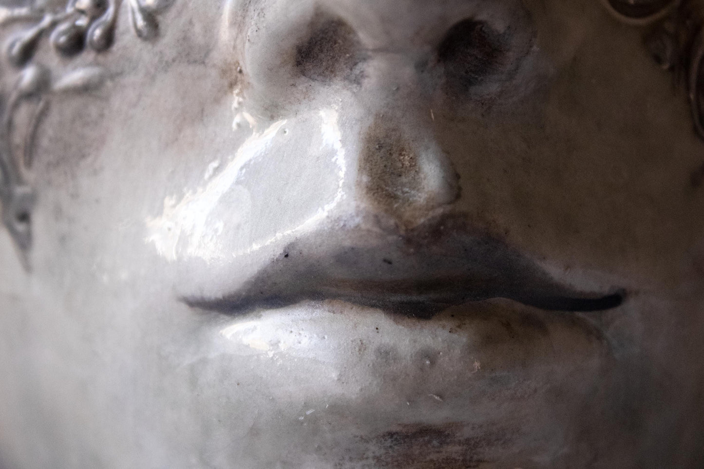 Maschera Veneziana "Volto Versailles Argento"