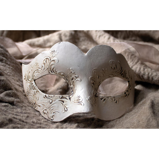 Maschera Veneziana Artigianale: Colombina Gesso